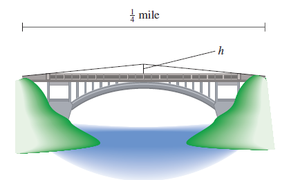 Chapter 10, Problem 33RE, 33.	An engineering firm made a mistake when building a -mi bridge in the Florida Keys. The bridge 