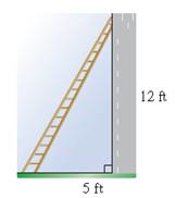 Chapter 3, Problem 37RE, What is the slope of the ladder leaning up against the wall? 