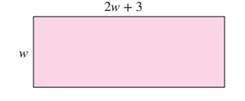 Chapter 5, Problem 85RE, 85.	Find a polynomial that represents the perimeter of the given rectangle.


 