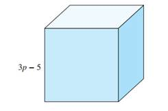 Chapter 5.6, Problem 85PE, Find a polynomial that represents the volume of the cube shown in the figure. (See Example 8.) ( 