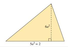 Chapter 5.6, Problem 79PE, Find a polynomial that represents the area of the triangle show in the figure. ( Recall: A = 1 2 b h 