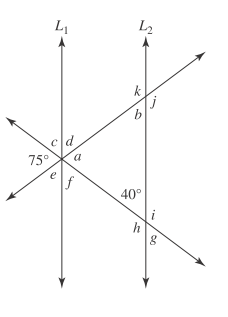 Chapter A.3, Problem 100PE, Concept 5: Triangles
100.	Refer to the figure. Find the measures of angles . Assume that  and  are 
