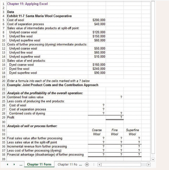 Chapter 11, Problem 1AE, The Excel worksheet form that appears below is to be used to recreate the example in the text 