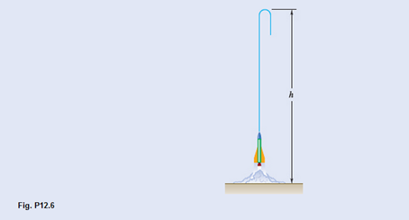 Chapter 12.1, Problem 12.6P, A 0.5-oz model rocket is launched vertically from rest at time t=0 with a constant thrust of 0.9 Ib 
