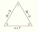 Chapter 1.CR, Problem 30CR, aWrite an expression for the perimeter of the triangle shown. HINT: Add the lengths of the sides. 