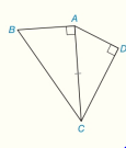 Chapter 3.CT, Problem 5CT, With congruent parts marked, are the two triangles congruent? a ABC and DAC_ b RSM and WVM_ , example  1