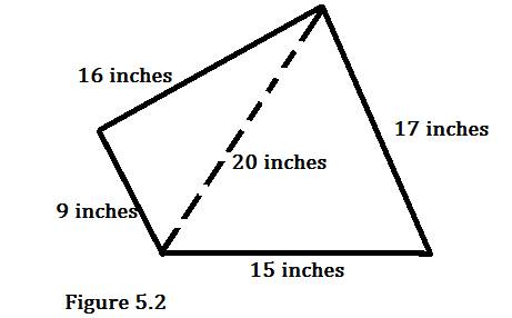 For Problems 75 80 Use Radicals To Solve The Problems Objective 4 Find To The Nearest Square Inch The Area Of The Quadrilateral In Figure 5 2 Bartleby