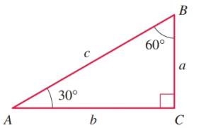 Chapter 6.2, Problem 74PS, For Problems 7378, use the triangle in Figure 6.5. Express your answers in simplest radical form. 