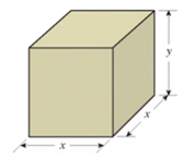 Chapter 4.5, Problem 10E, Minimizing Packaging Costs What are the dimensions of a closed rectangular box that has a square 