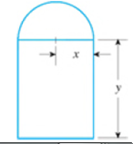 Chapter 4.5, Problem 18E, Designing a Norman Window A Norman window has the shape of a rectangle surmounted by a semicircle 