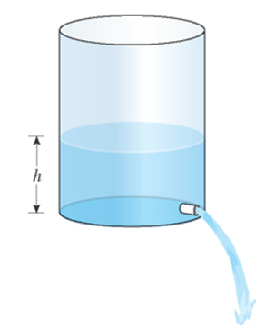 Chapter 6.1, Problem 94E, DRAINING a tank A tank has a constant cross-sectional area of 50 ft2 and an orifice of constant 