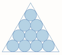 Chapter 11.P, Problem 15P, Suppose that circles of equal diameter are packed tightly in n rows inside an equilateral triangle. 