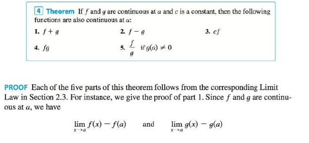Explain Using Theorems 4 5 7 And 9 Why The Function