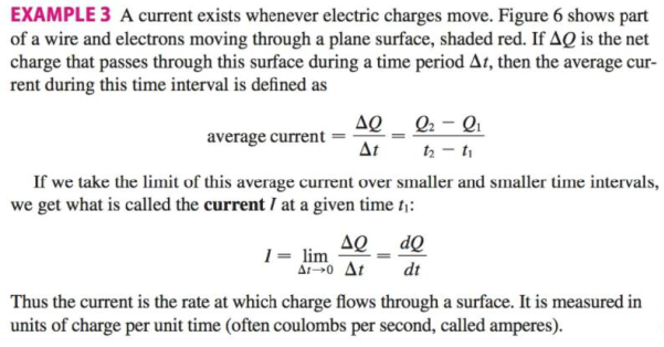 Chapter 3.7, Problem 19E, The quantity of charge Q in coulombs (C) that has passed through a point in a wire up to time t , example  1