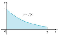 Chapter 7.7, Problem 2E, The left, right, Trapezoidal, and Midpoint Rule approximations were used to estimate 02f(x)dx, where 