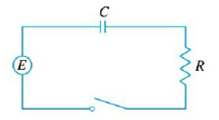 Chapter 9.5, Problem 33E, The figure shows a circuit containing an electromotive force, a capacitor with a capacitance of C 