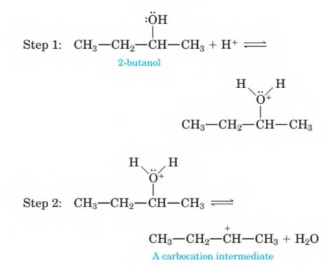 Chapter 13, Problem 61P, 14-71 The mechanism of the acid-catalyzed dehydration of an alcohol to an alkene is the reverse of 