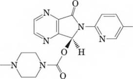 Chapter 14, Problem 42P, 15-46 Consider Lunesta, a nonbenzodiazepine hypnotic agent (i.e., sleep-inducing drug) that is , example  1