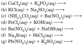 Chapter 4, Problem 15P, 4-31 Predict whether a precipitate will form when aqueous solutions of the following compounds are 