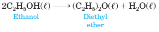 Chapter 4, Problem 4.68P, 4-68 Diethyl ether is made from ethanol according to the following reaction: In an experiment, 517 g 