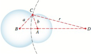 Chapter 6.5, Problem 44E, Soap Bubbles When two bubbles cling together in midair, their common surface is part of a sphere 