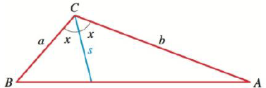 Chapter 7.3, Problem 110E, Length of a Bisector In triangle ABC (see the figure) the line segment s bisects angle C. Show that 