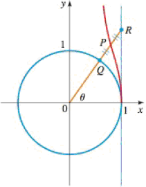 Chapter 8, Problem 49RE, Finding Parametric Equations for a Curve In the figure, the point P is the midpoint of the segment 
