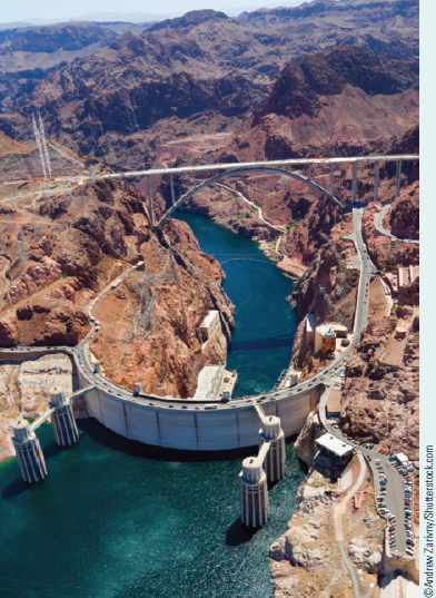Chapter 1, Problem 16E, The Hoover Dam Bridge connecting Arizona and Nevada opened in October 2010 ( Fig. 1.18). It is the 