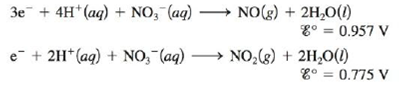 Chapter 17, Problem 154CP, When copper reacts with nitric acid, a mixture of NO(g) and NO2(g) is evolved. The volume ratio of 