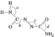 Chapter 4, Problem 57E, Two molecules used in the polymer industry are azodicarbonamide and methyl cyanoacrylate. Their , example  1