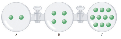 Chapter 5, Problem 86QAP, The following figure shows three 1.00-L bulbs connected by valves. Each bulb contains argon gas with 