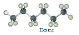Chapter 1.7, Problem 9P, Convert the following molecular model of hexane, a component of gasoline, into a line-bond structure 