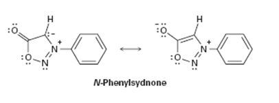 Chapter 15.SE, Problem 44AP, N-Phenylsydnone, so-named because it was first studied at the University of Sydney, Australia, 