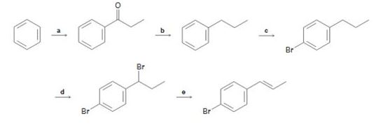 Chapter 16.SE, Problem 74AP, Identify the reagents represented by the letters a-e in the following scheme: 