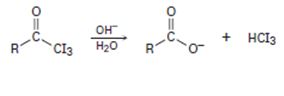 Chapter 21.SE, Problem 44MP, In the iodoform reaction, a triiodomethyl ketone reacts with aqueous NaOH to yield a carboxylate ion 