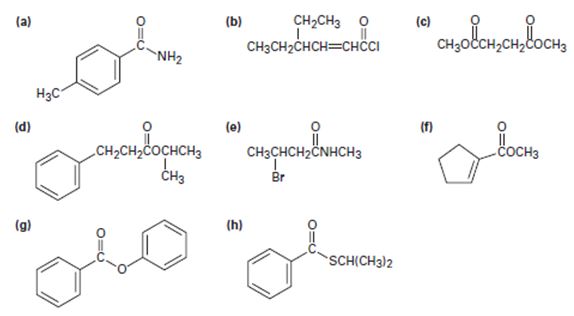 Chapter 21.SE, Problem 45AP, Give IUPAC names for the following compounds: 