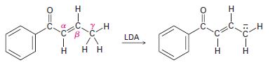 Chapter 22.SE, Problem 40AP, Base treatment of the following , -unsaturated carbonyl compound yields an anion by removal of H+ 