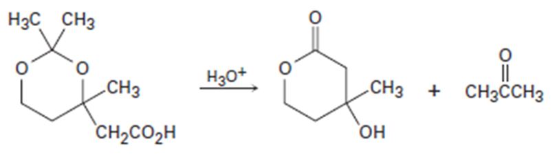Chapter 23.SE, Problem 40MP, The following reaction involves a hydrolysis followed by an intramolecular nucleophilic acyl 