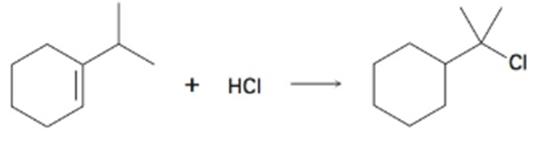 Chapter 7.SE, Problem 30MP, Addition of HCl to 1-isopropylcyclohexene yields a rearranged product. Propose a mechanism, showing 
