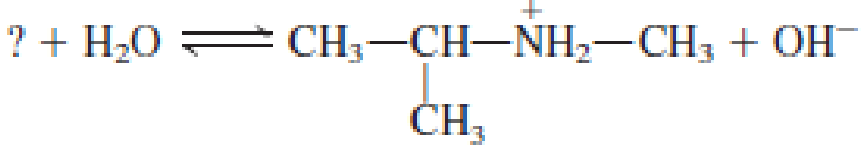 Chapter 6, Problem 6.41EP, Show the structures of the missing substance(s) in each of the following acid-base equilibria. a. , example  2