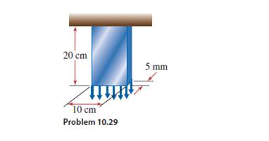 Chapter 10, Problem 29P, A structural member with a rectangular cross section as shown in the accompanying figure is used to 