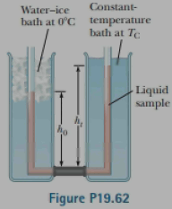 Chapter 19, Problem 19.62AP, The measurement of the average coefficient of volume expansion  for a liquid is complicated because 