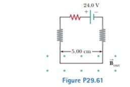 Chapter 29, Problem 29.61AP, Review. The upper portion of the circuit in Figure P29.61 m fixed. The horizontal wire at the bottom 