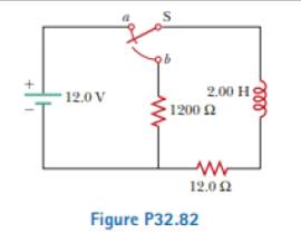 Chapter 32, Problem 32.82CP, One application of an RL circuit is the generation of lime-varying high voltage from a low-volt age 