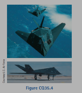 Chapter 35, Problem 35.4CQ, The F-117A stealth fighter (Fig. CQ35.4) is specifically designed to be a nonretroreflector of 