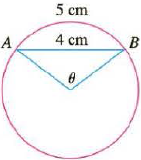 Chapter 3.8, Problem 38E, In the figure, the length of the chord AB is 4 cm and the length of the arc AB is 5 cm. Find the 