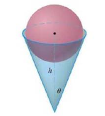 Chapter 5, Problem 10P, A paper drinking cup filled with water has the shape of a cone with height h and semi-vertical angle 