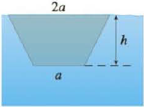 Chapter 8.3, Problem 11E, A vertical plate is submerged (or partially submerged) in water and has the indicated shape. Explain 