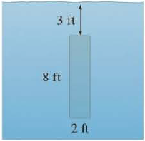 Chapter 8.3, Problem 3E, A vertical plate is submerged (or partially submerged) in water and has the indicated shape. Explain 