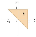 Chapter 15.3, Problem 2E, A region R is shown. Decide whether to use polar coordinates or rectangular coordinates and write 
